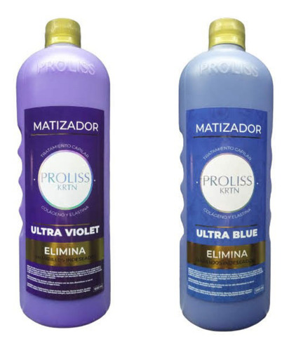 1 Litro Matizador Capilar Proliss Violeta O Azul A Elección 