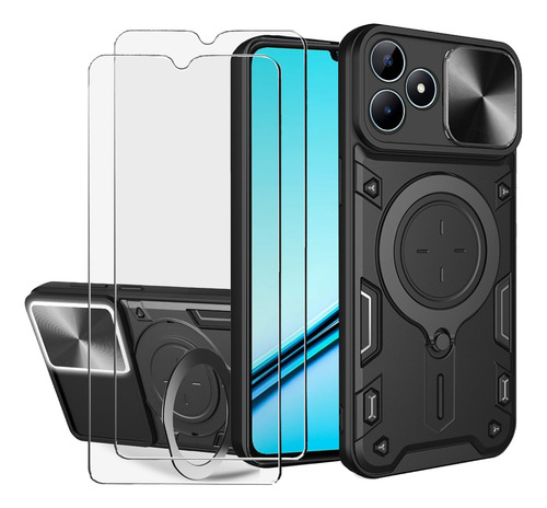Uso Rudo Funda Para Realme Note 50/ Realme C53 Case +2 Micas
