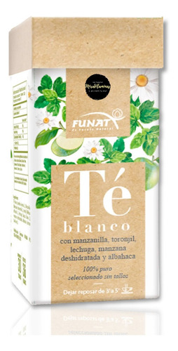 Té Blanco Con Manzanilla - Funat - Unidad