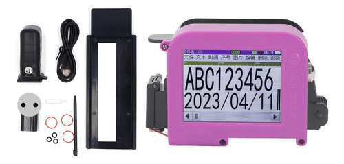 Impresora Portátil De Inyección De Tinta Desmontable Mini Sm