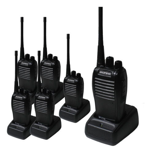 6 Rádio Profissional Ht Baofeng 777s Frequência Multilaser