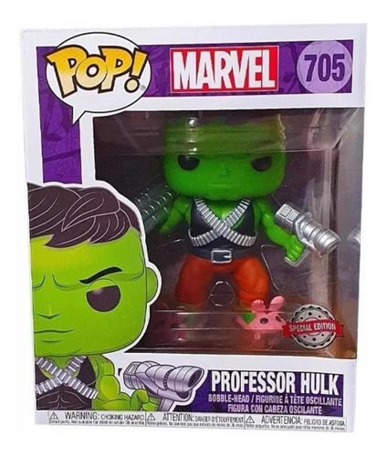 Funko Pop! Marvel Professor Hulk 705 Super Sized 6 Or