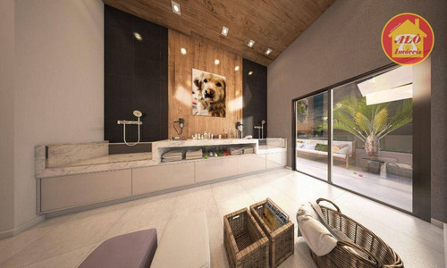 Imagem 21 de 30 de Cobertura À Venda, 370 M² Por R$ 3.845.000,00 - Canto Do Forte - Praia Grande/sp - Co0084