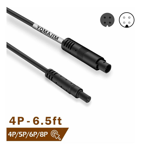 Cable Extension Camara Reserva 4 Pin 6,5 Pie Para Vision