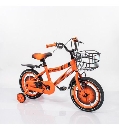 Bicicleta Infantil Rainbow Rodado 14 Rbw Color Naranja