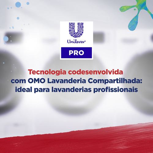 Lava Roupas Líquido Omo Lavanderia Profissional Lavagem 7 L
