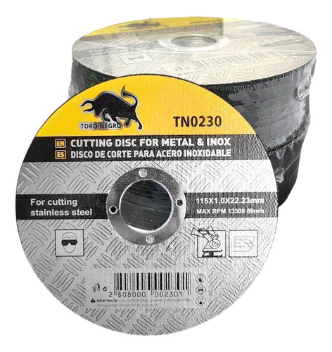 Discos De Corte 4 1/2 Para Metal De 1mm Caja 50 Unidades