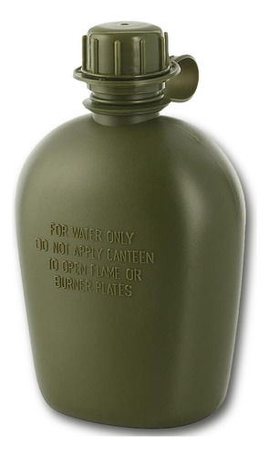 Vv Botella De Agua Canteen 1 Litro Color Oliva Táctica
