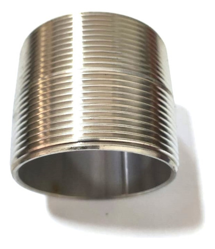 Niple Cuerda Corrida En Ac. Inoxidable T304 De 3 Pg
