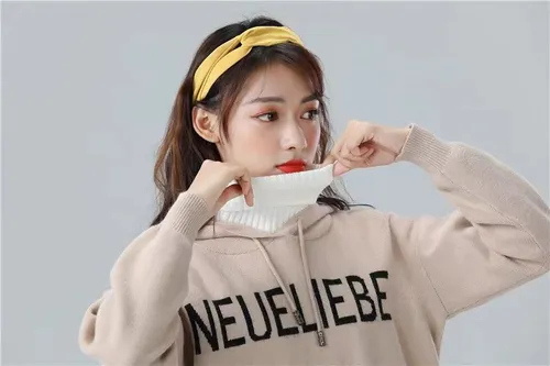 Women High Collar Scarf Decoration, Sweater
