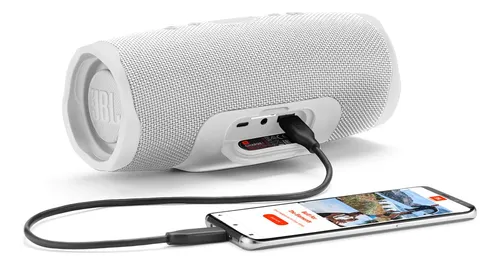 Altavoz Bluetooth Jbl Charge 4 Resistente Al Agua Blanco