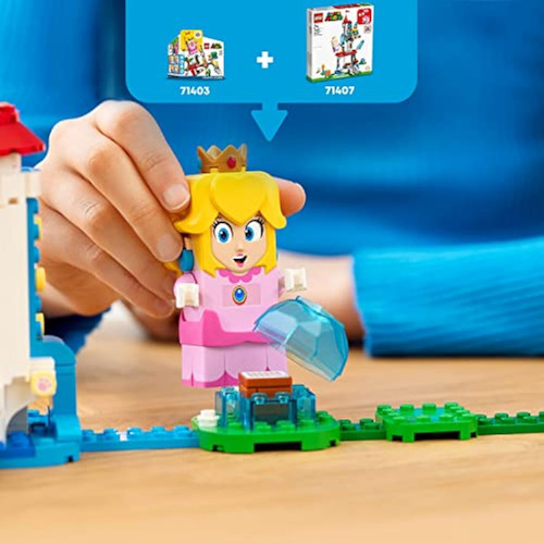 Lego Super Mario Cat Peach Suit Y Frozen Tower
