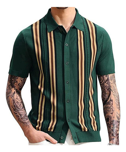 Playera Polo De Punto Para Hombre, Manga Corta, Clásico