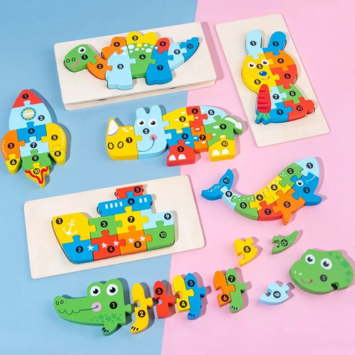 Parent-child Puzzle Pig - Educational 3d Wooden Puzzle