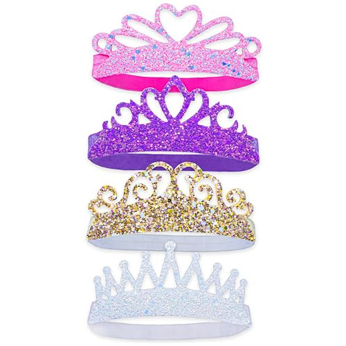 Rana Saco 4 Brillantes Tiara Cabezas Para Niñas, Mpymb