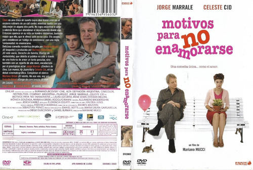 Motivos Paras No Enamorarse Dvd Jorge Marrale Celeste Cid