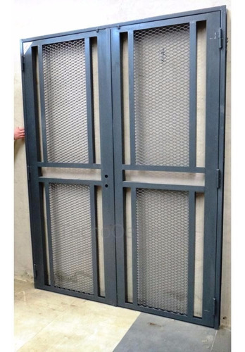 Puerta Reja Seguridad Euro Malla 150x200 Acero C/cerradura