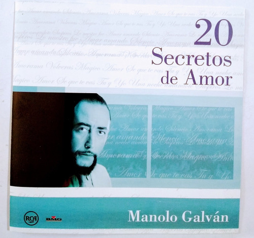 Manolo Galván Cd Nuevo Original 20 Secretos De Amor 