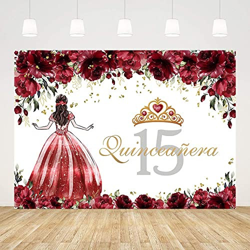 Telón De Fondo Sendy Para Quinceañera 15, Para Niñas, 15 Año