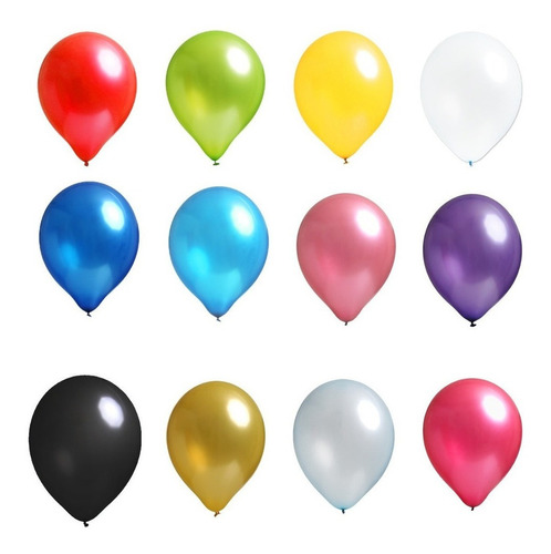 Globos Latex Perlado 12 Pulgadas Pack X 25 Unidades Oferta