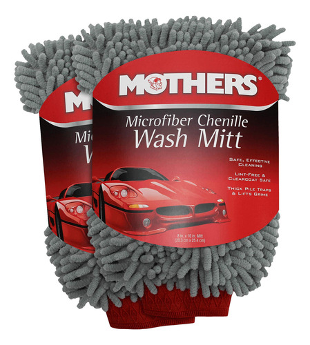 Mothers Manopla De Chenilla Para Lavado De Coche, Sin Araazo