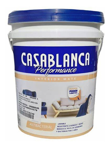 Casablanca Latex Inter Perfomance Antibacterial Caporaso 20l