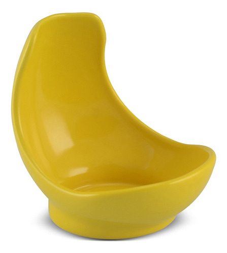 Descanso Suporte Para Colher 100% Cerâmica Amarelo Gourmet Liso