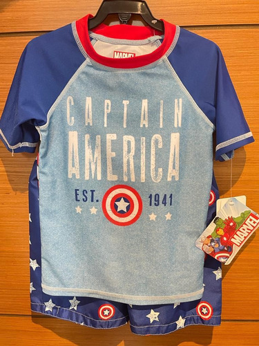 Ropa De Baño Niño Capitán América 