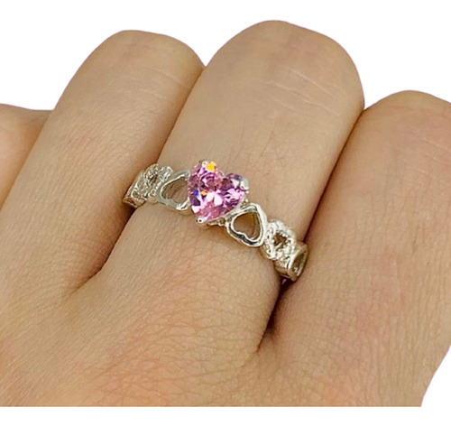 Anillo Corazones Ideal Regalo San Valentin Novia Ap 434