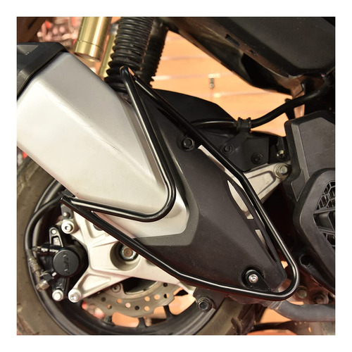 Protector Tubo Escape Acero Negro Para Motocicleta H.onda