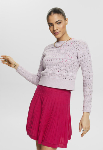 Sweater De Punto Acanalado Mujer Esprit 024ee1i324