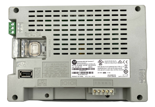 2711r-t7t Allen Bradley Pantalla Hmi 24vdc (Usado)