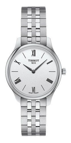 Reloj Mujer Tissot T063.209.11.038.00 Tradition 5,5 Color de la correa Plateado Color del bisel Plateado Color del fondo Plateado