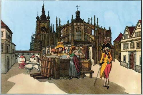 Lámina 45x30 Cm. - Ilustración 12 De Praga - Rep. Checa 1780