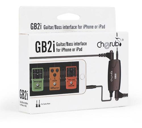 Interfaz De Guitarra-bajo Cherub Gb2i Para iPhone Y iPad