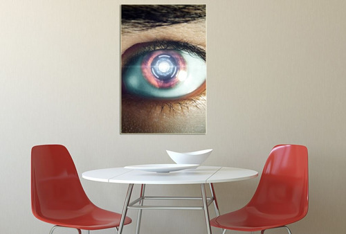 Cuadro 60x90cm Ojos Mirada Humano Realismo Arte M8