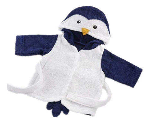 Albornoz Para Bebé Niño Con Capucha, Toalla De Baño De Rizo