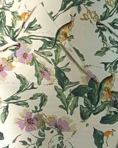 Imagem 3 de 5 de Vestido Midi Estampado Floral Decote Nas Costas 53498 Borda