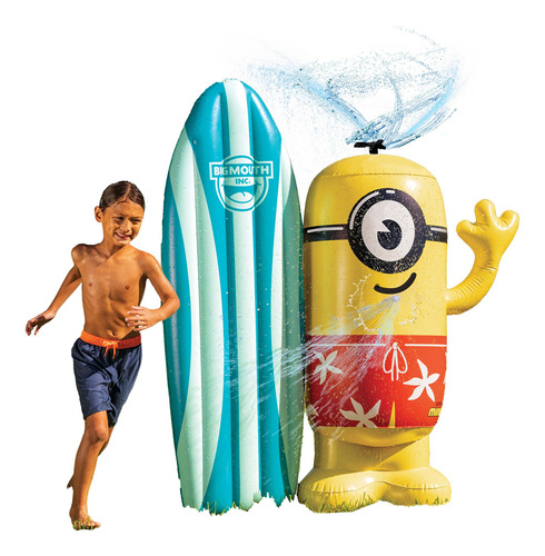 Bigmouth Inc. Minions Inflable Para Alberca Con Aspersor