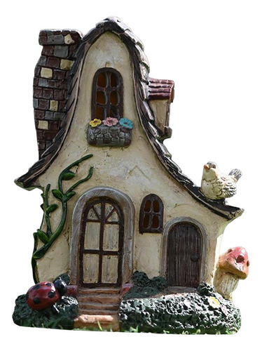 Mini Estatua Figurita Miniatura Paisaje Hadas Jardín Casa