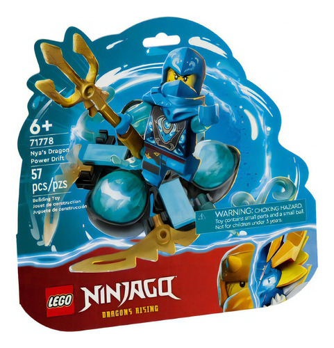 Lego Ninjago 71778 Nya Dragon Power: Derrape Spinjitzu Cantidad De Piezas 57