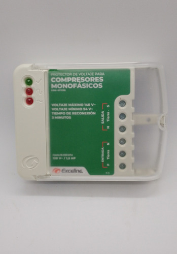 Protector De Voltaje Compresores Monofasicos 120v Exceline