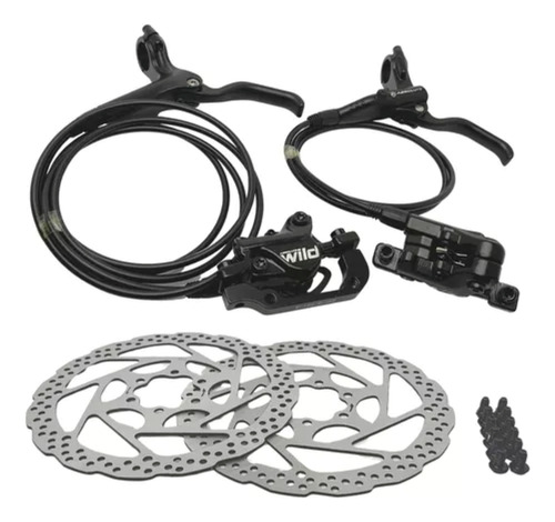 Freio A Disco Hidráulico Mtb Absolute M310 C/ Discos (par)