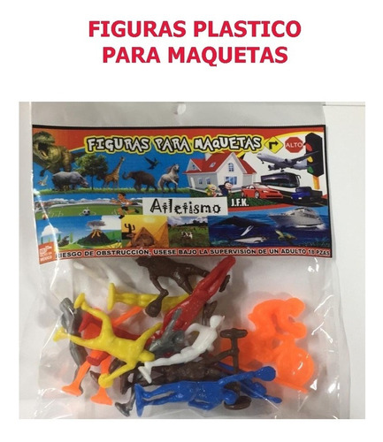 Figuras Para Maquetas Atletismo  Paquete C/10 Pzas