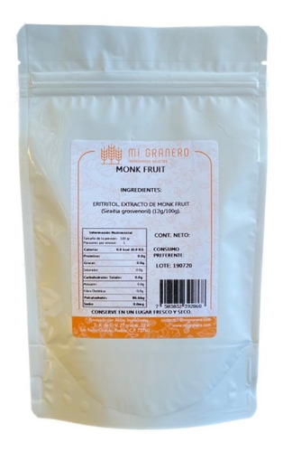 Fruto Del Monje Monk Fruit 100 Gramos