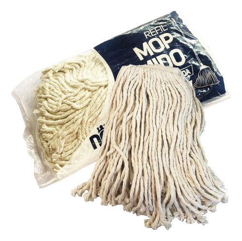 Esfregão Mop Úmido Refil 340gr - Ponta Cortada