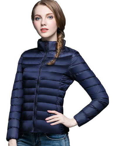 Chaqueta Acolchada Impermeable Cálida Y Fina Para Mujer [u]