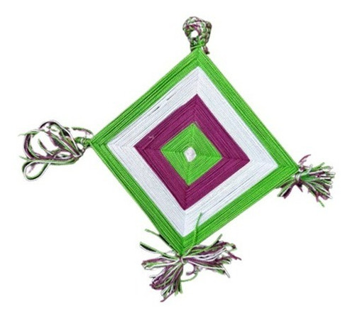 Colgante Ojos De Dios Huichol Lote 5 Unidades - Liquidacíón
