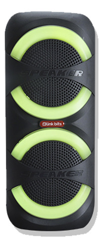 Bocina Bluetooth 6.5in Luz Led Rgb Conectividad Tws Radio Fm Color Negro