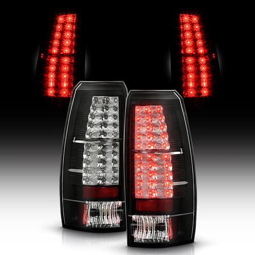 Para Chevy Avalanche Luz Trasera Led Negra Lumileds Par Lado